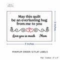 PPLR_HIDDEN_PRODUCT Double Heart Quote (2"x3" Cotton - 12 labels/set)