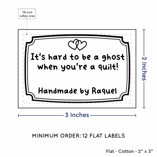 PPLR_HIDDEN_PRODUCT Frame Quote (2"x3" Cotton - 12 labels/set)