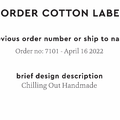 PPLR_HIDDEN_PRODUCT Reorder Previous Label Design - COTTON