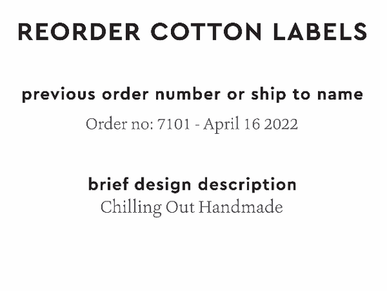 PPLR_HIDDEN_PRODUCT Reorder Previous Label Design - COTTON