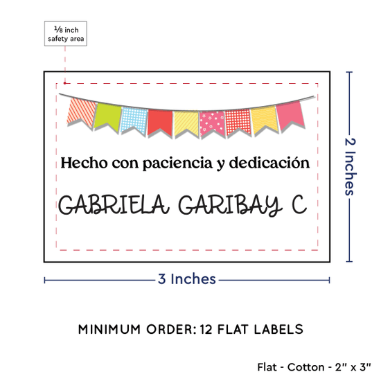 PPLR_HIDDEN_PRODUCT Colorful Banner (2"x3" Cotton - 12 labels/set)