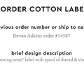 PPLR_HIDDEN_PRODUCT Reorder Previous Label Design - COTTON