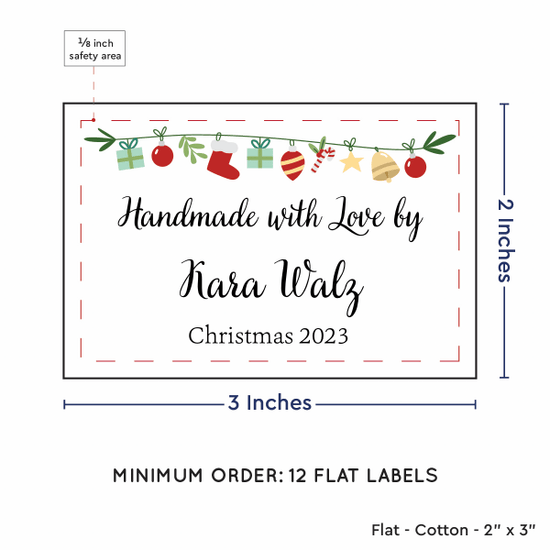 PPLR_HIDDEN_PRODUCT Christmas Garland (2"x3" Cotton - 12 labels/set)