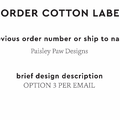 PPLR_HIDDEN_PRODUCT Reorder Previous Label Design - COTTON