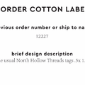 PPLR_HIDDEN_PRODUCT Reorder Previous Label Design - COTTON