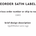 PPLR_HIDDEN_PRODUCT Reorder Previous Label Design - SATIN