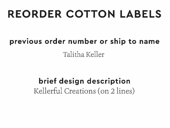 PPLR_HIDDEN_PRODUCT Reorder Previous Label Design - COTTON