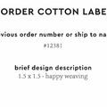PPLR_HIDDEN_PRODUCT Reorder Previous Label Design - COTTON