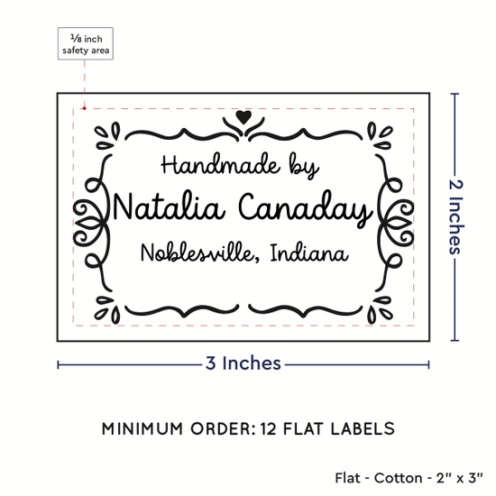 PPLR_HIDDEN_PRODUCT Swirl Accent Border (2"x3" Cotton - 12 labels/set)