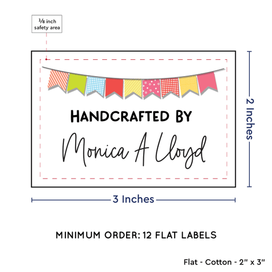 PPLR_HIDDEN_PRODUCT Colorful Banner (2"x3" Cotton - 12 labels/set)