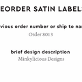 PPLR_HIDDEN_PRODUCT Reorder Previous Label Design - SATIN