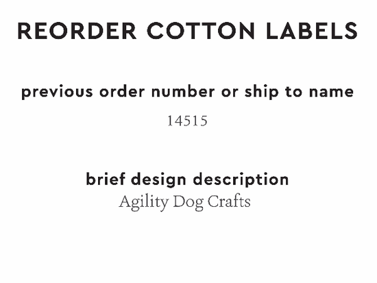 PPLR_HIDDEN_PRODUCT Reorder Previous Label Design - COTTON