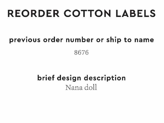 PPLR_HIDDEN_PRODUCT Reorder Previous Label Design - COTTON