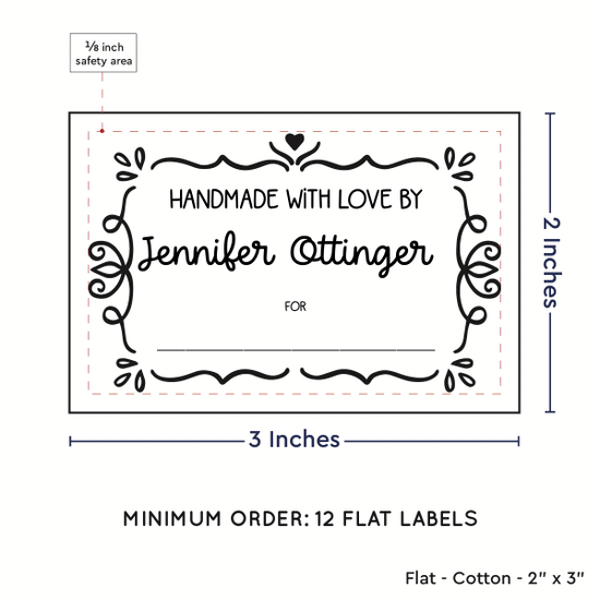 PPLR_HIDDEN_PRODUCT Swirl Accent Border (2"x3" Cotton - 12 labels/set)