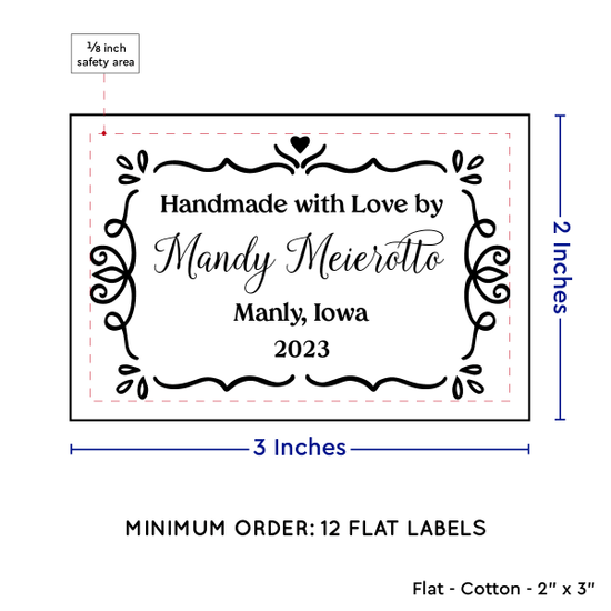 PPLR_HIDDEN_PRODUCT Swirl Accent Border (2"x3" Cotton - 12 labels/set)