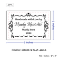PPLR_HIDDEN_PRODUCT Swirl Accent Border (2"x3" Cotton - 12 labels/set)