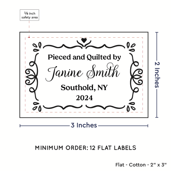 PPLR_HIDDEN_PRODUCT Swirl Accent Border (2"x3" Cotton - 12 labels/set)