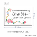 PPLR_HIDDEN_PRODUCT Thread and Flowers (2"x3" Cotton - 12 labels/set)