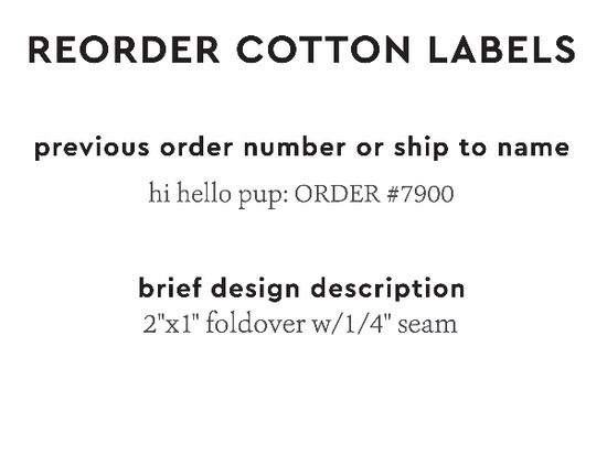 PPLR_HIDDEN_PRODUCT Reorder Previous Label Design - COTTON