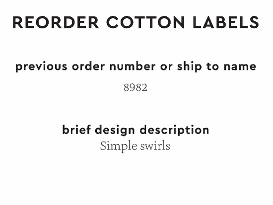 PPLR_HIDDEN_PRODUCT Reorder Previous Label Design - COTTON