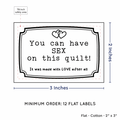 PPLR_HIDDEN_PRODUCT Frame Quote (2"x3" Cotton - 12 labels/set)