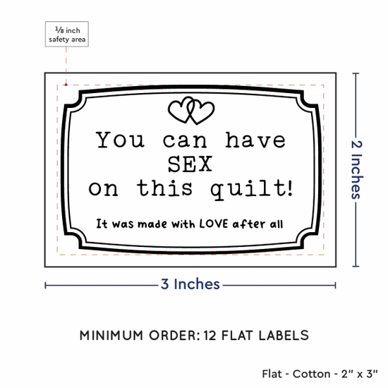 PPLR_HIDDEN_PRODUCT Frame Quote (2"x3" Cotton - 12 labels/set)