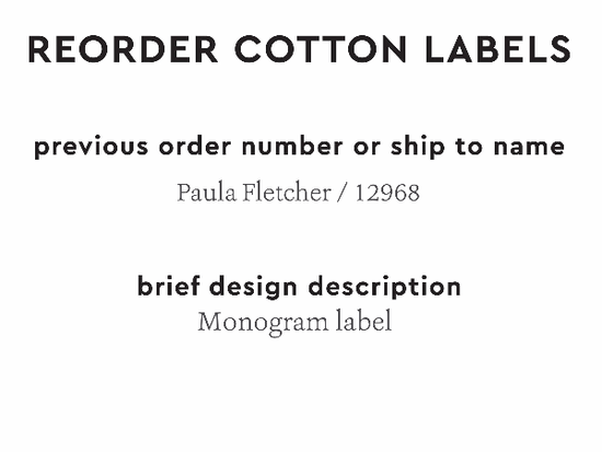 PPLR_HIDDEN_PRODUCT Reorder Previous Label Design - COTTON