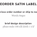 PPLR_HIDDEN_PRODUCT Reorder Previous Label Design - SATIN