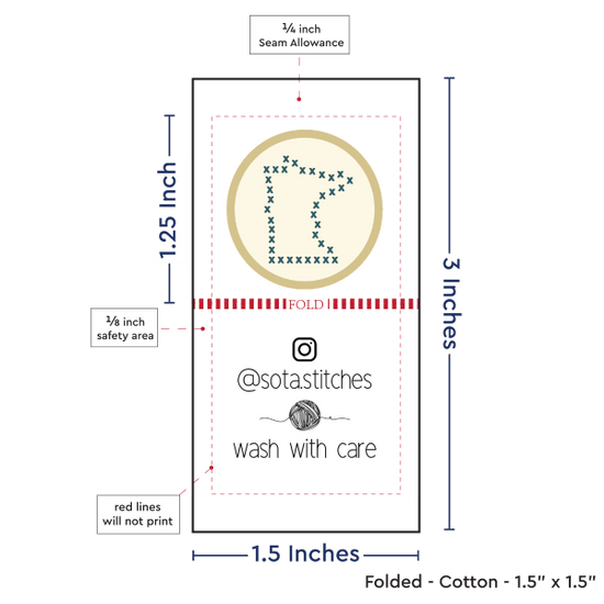 PPLR_HIDDEN_PRODUCT Print Your Logo or Image on FOLDED Cotton Tags