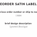 PPLR_HIDDEN_PRODUCT Reorder Previous Label Design - SATIN