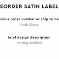 PPLR_HIDDEN_PRODUCT Reorder Previous Label Design - SATIN