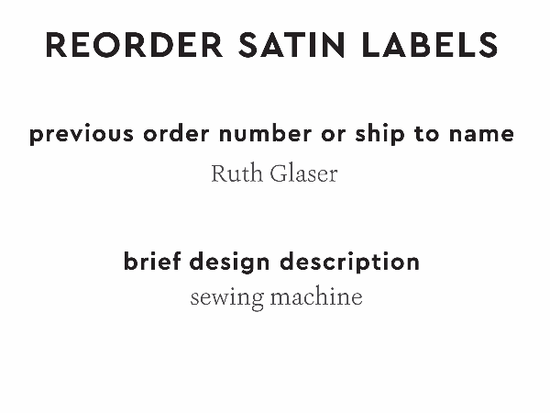 PPLR_HIDDEN_PRODUCT Reorder Previous Label Design - SATIN