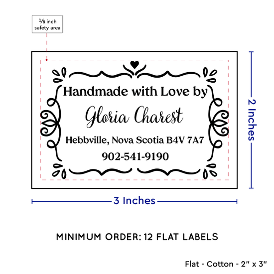 PPLR_HIDDEN_PRODUCT Swirl Accent Border (2"x3" Cotton - 12 labels/set)