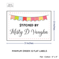 PPLR_HIDDEN_PRODUCT Colorful Banner (2"x3" Cotton - 12 labels/set)