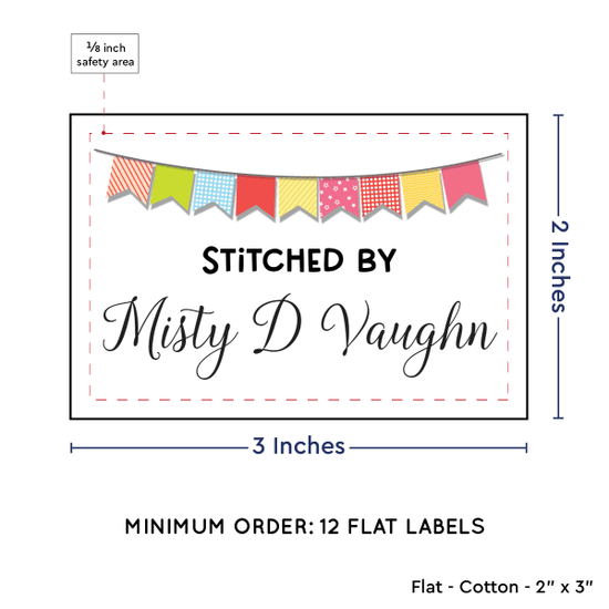 PPLR_HIDDEN_PRODUCT Colorful Banner (2"x3" Cotton - 12 labels/set)