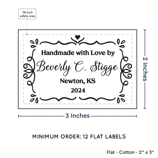 PPLR_HIDDEN_PRODUCT Swirl Accent Border (2"x3" Cotton - 12 labels/set)