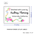 PPLR_HIDDEN_PRODUCT Thread and Flowers (2"x3" Cotton - 12 labels/set)
