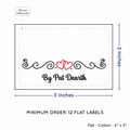 PPLR_HIDDEN_PRODUCT Double Heart Quote (2"x3" Cotton - 12 labels/set)