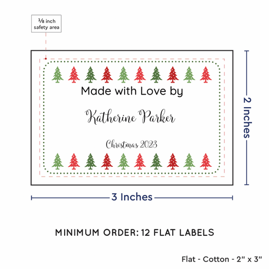 PPLR_HIDDEN_PRODUCT Christmas Trees (2"x3" Cotton - 12 labels/set)