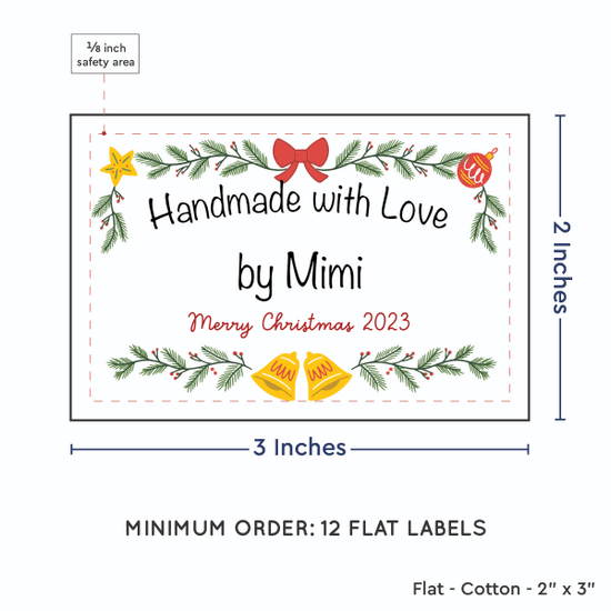 PPLR_HIDDEN_PRODUCT Holiday Bells (2"x3" Cotton - 12 labels/set)