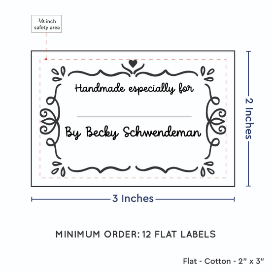 PPLR_HIDDEN_PRODUCT Swirl Accent Border with Fill in Blanks (2"x3" Cotton - 12 labels/set)