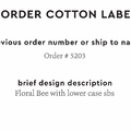 PPLR_HIDDEN_PRODUCT Reorder Previous Label Design - COTTON