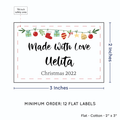 PPLR_HIDDEN_PRODUCT Christmas Garland (2"x3" Cotton - 12 labels/set)