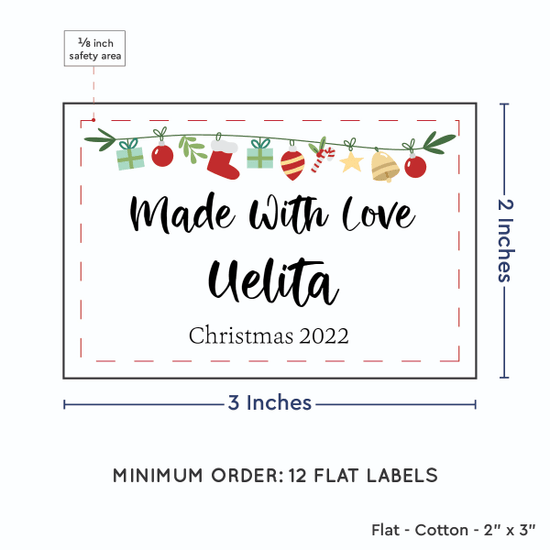 PPLR_HIDDEN_PRODUCT Christmas Garland (2"x3" Cotton - 12 labels/set)