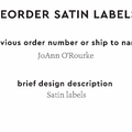 PPLR_HIDDEN_PRODUCT Reorder Previous Label Design - SATIN