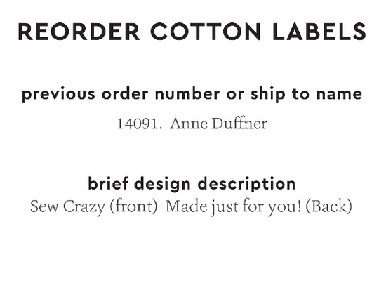 PPLR_HIDDEN_PRODUCT Reorder Previous Label Design - COTTON