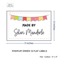 PPLR_HIDDEN_PRODUCT Colorful Banner (2"x3" Cotton - 12 labels/set)
