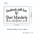 PPLR_HIDDEN_PRODUCT Double Heart Border (2"x3" Cotton - 12 labels/set)