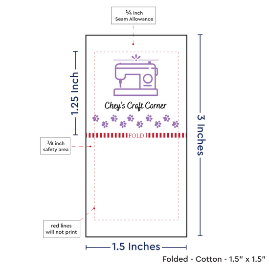 PPLR_HIDDEN_PRODUCT Print Your Logo or Image on FOLDED Cotton Tags