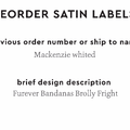 PPLR_HIDDEN_PRODUCT Reorder Previous Label Design - SATIN